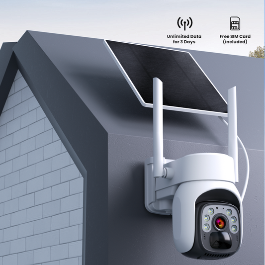 Intelligent 4G surveillance camera humanoid tracking day and night full color can voice intercom solar charging camera anti-theft good helper.