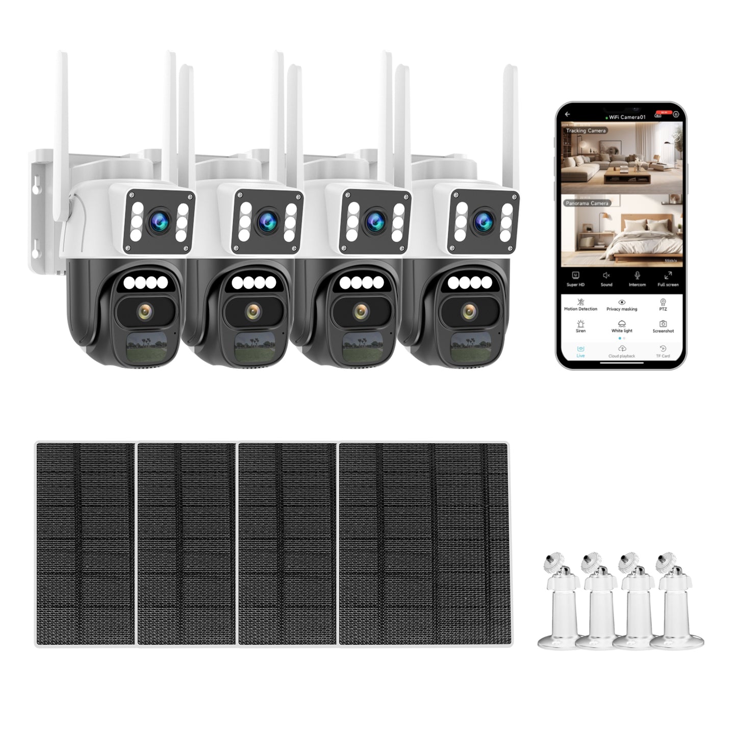 Outdoor solar Dual-Cam-Multi-Pack