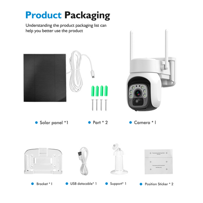 Intelligent 4G surveillance camera humanoid tracking day and night full color can voice intercom solar charging camera anti-theft good helper.