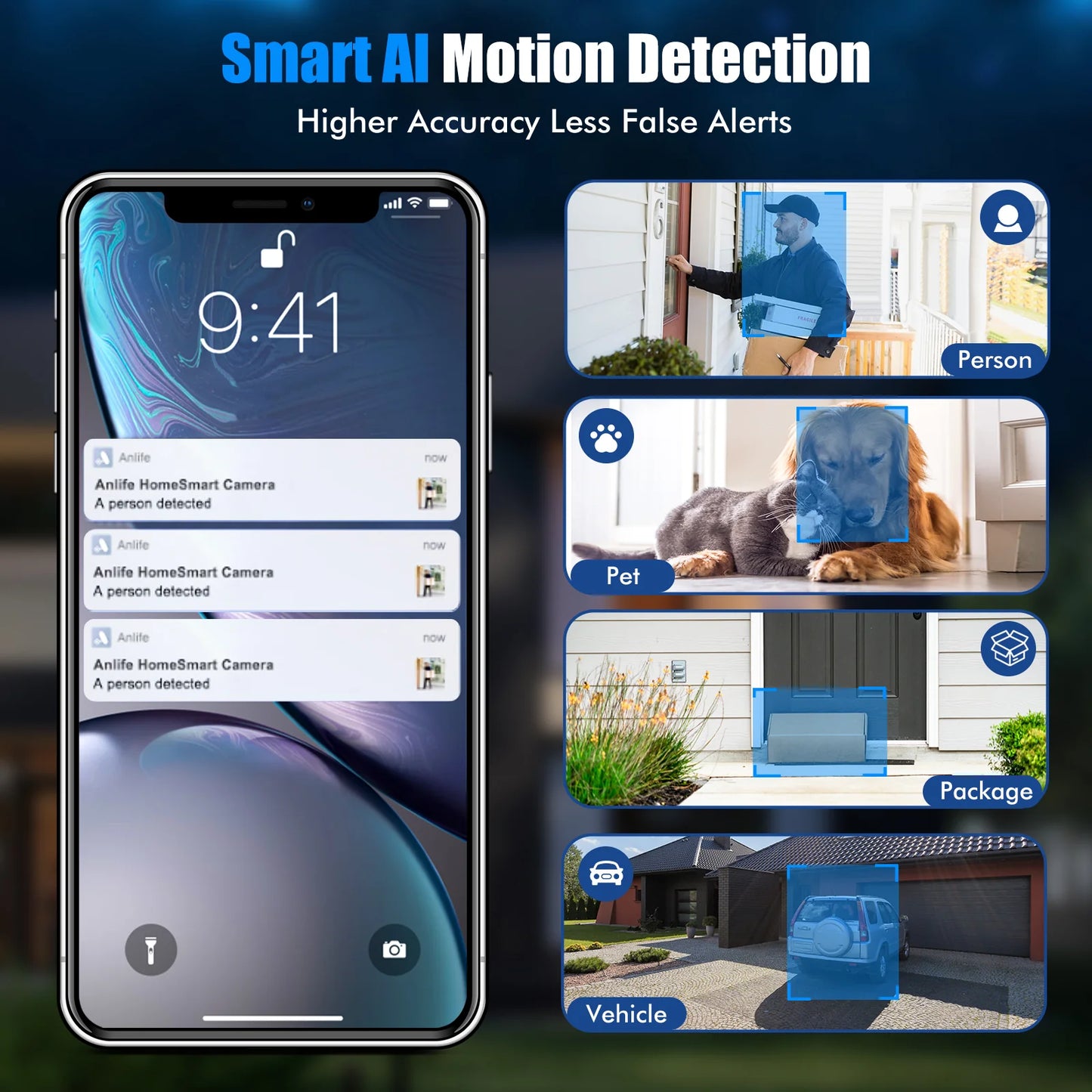 Humanoid tracking voice intercom anti-theft solar powered surveillance camera, day and night full color 360 degree no dead angle monitoring, scan the link to use.