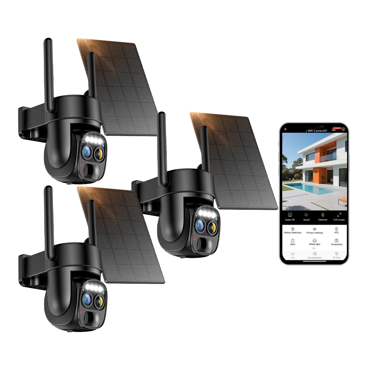 Solar Security Camera Multi-Pack